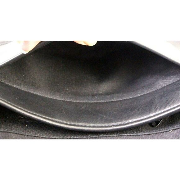 VTG TRADITIONAL TRENDS BLACK SADDLE GENUINE LEATHER SHOULDER BAG HANDBAG X-BODY - Picture 9 of 9